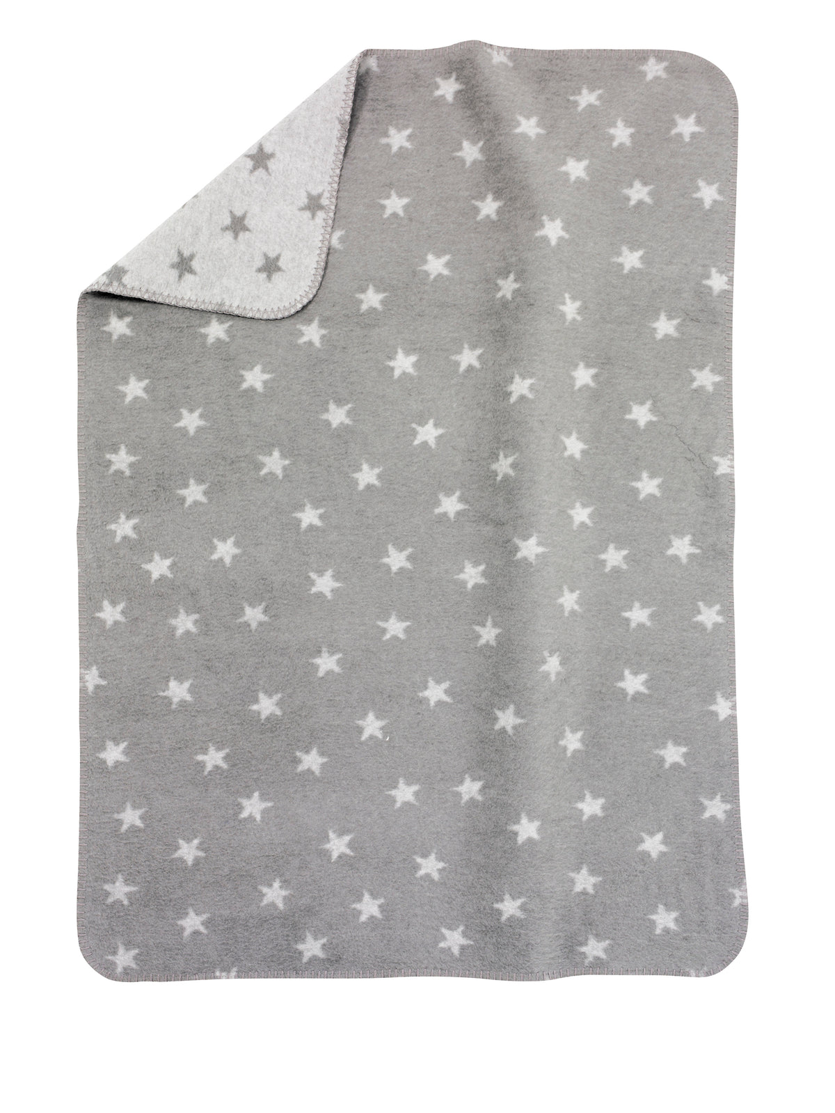 Baumwolldecke - Stars silber