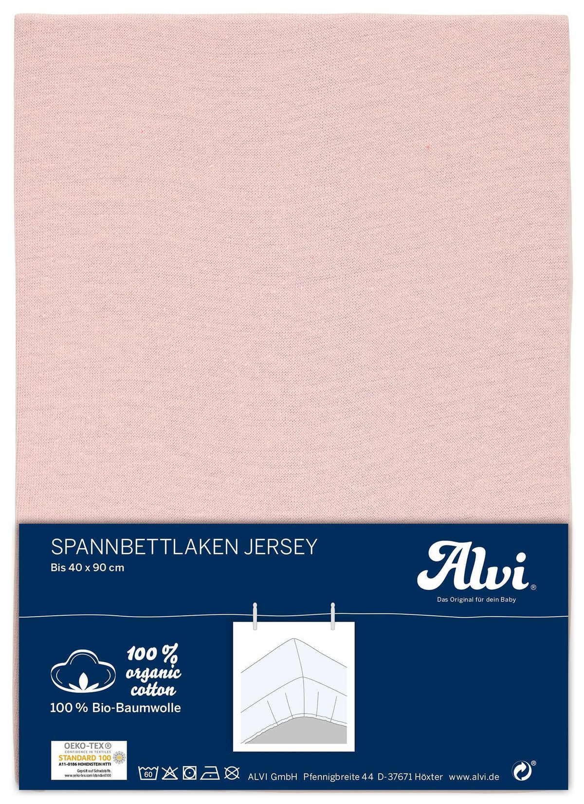 Spannbettlaken - Rosa