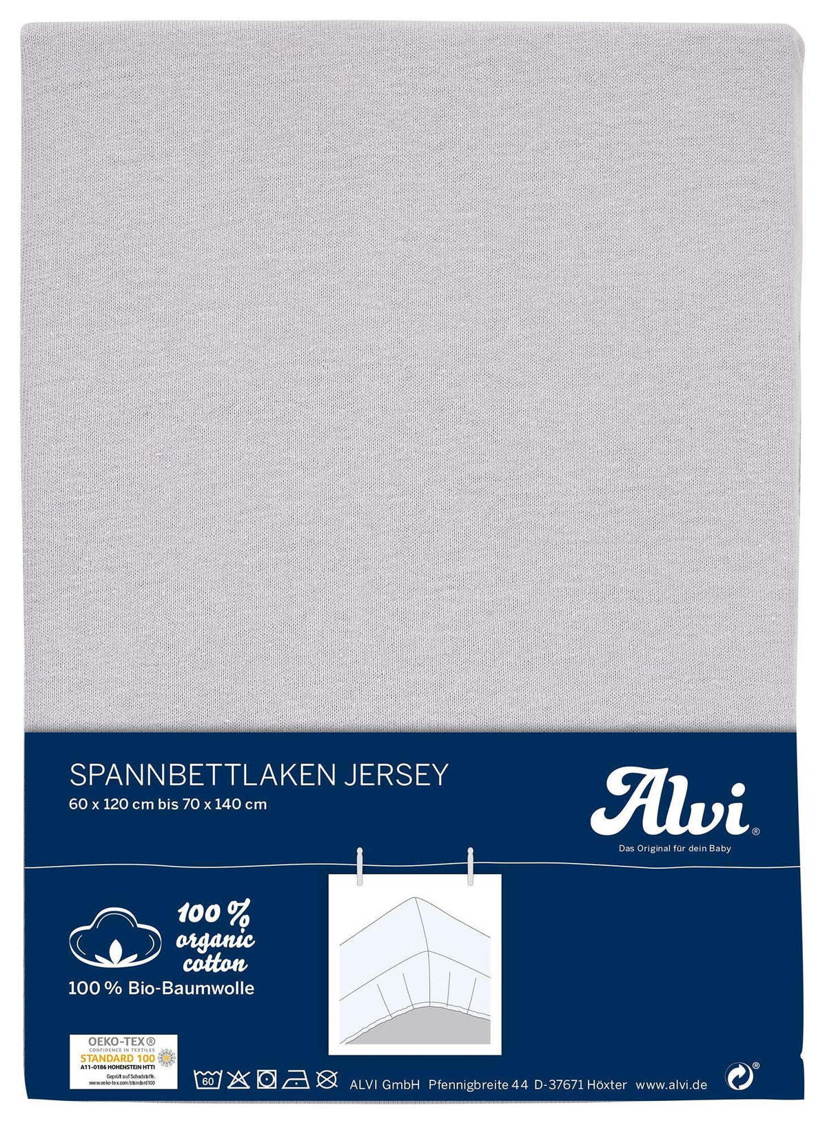 Spannbettlaken -Silber