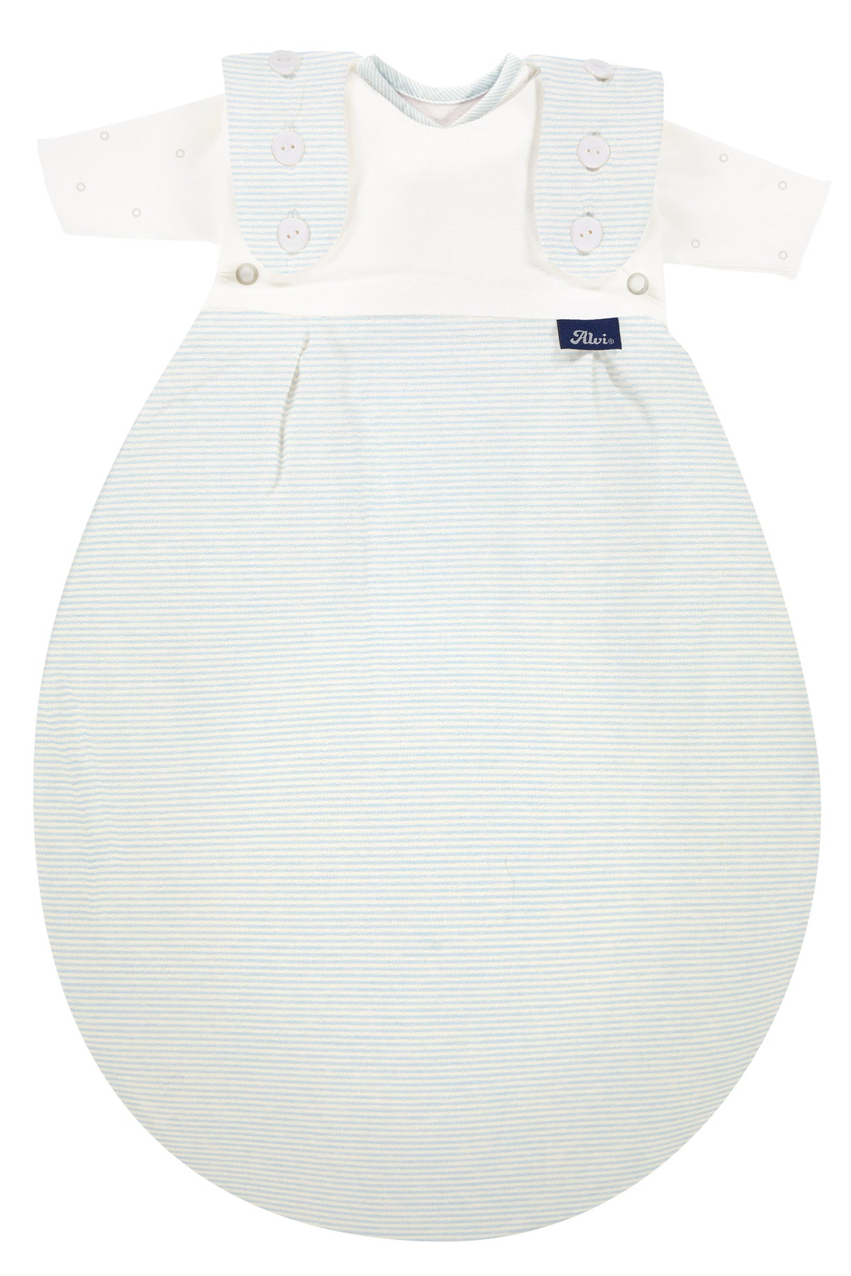 Frühchenschlafsack komplett 2 teilig (Jersey) - bleu Stripe