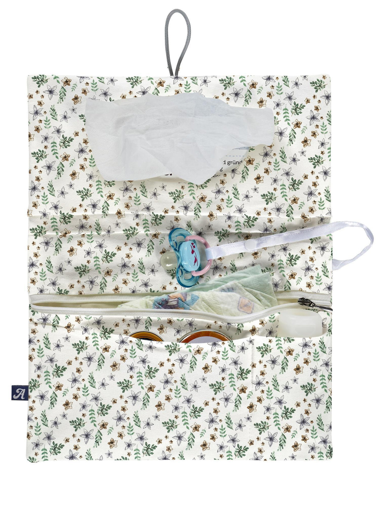 Windeltasche Jersey (BIO-Baumwolle) - Petit Fleurs