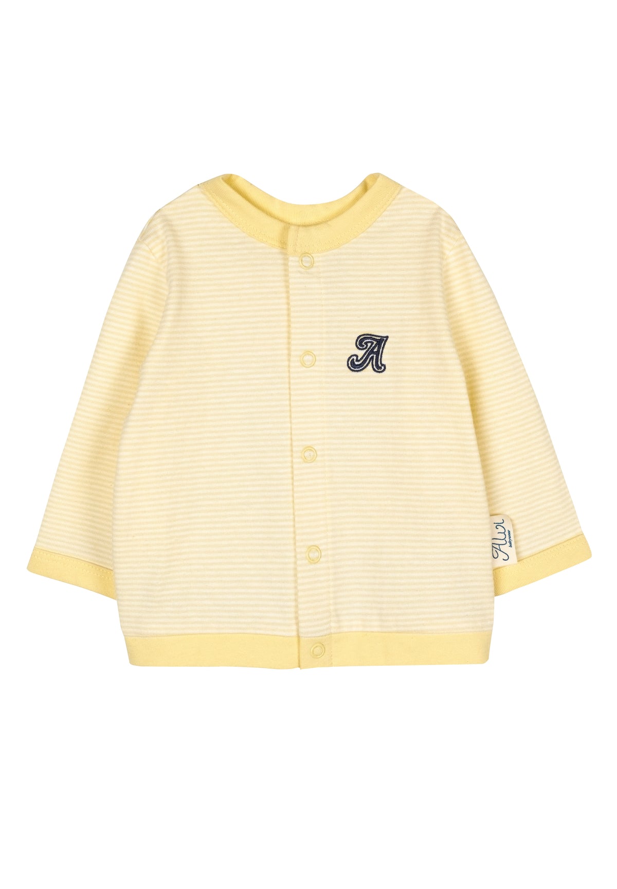 Cardigan - Vanilla-White Stripe