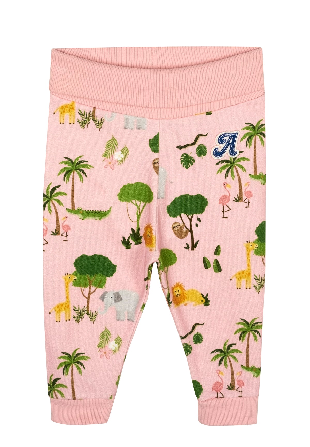 Jogginghose mit Rippbündchen - Pinkesque Jungle