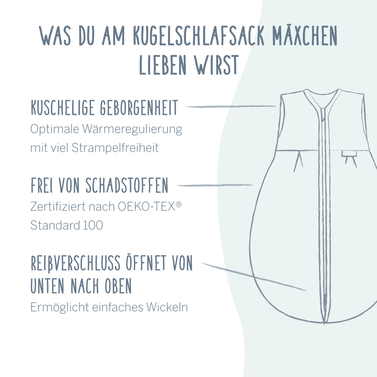 Mäxchen Light Special Fabric - Felpa Nap mint
