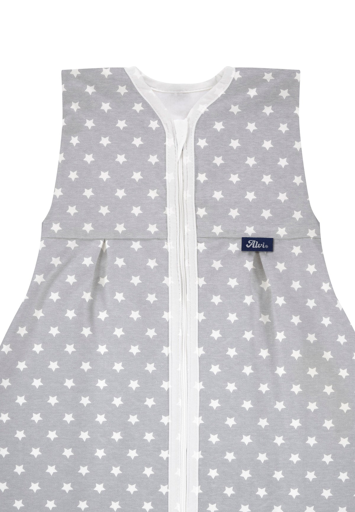 Kugelschlafsack Molton (Sommer) - Stars silber