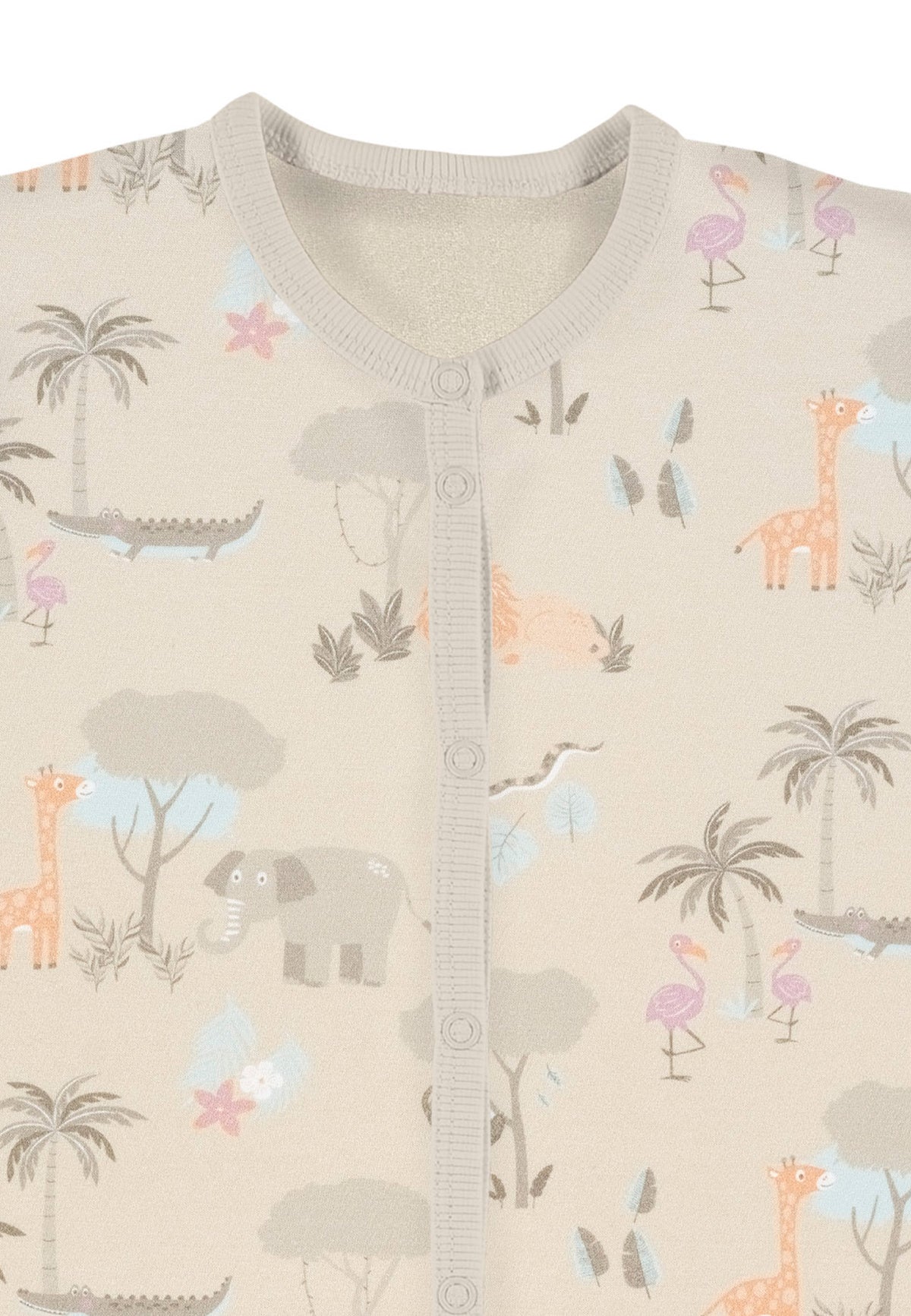 Schlafanzug mit Klappbündchen - Jungle