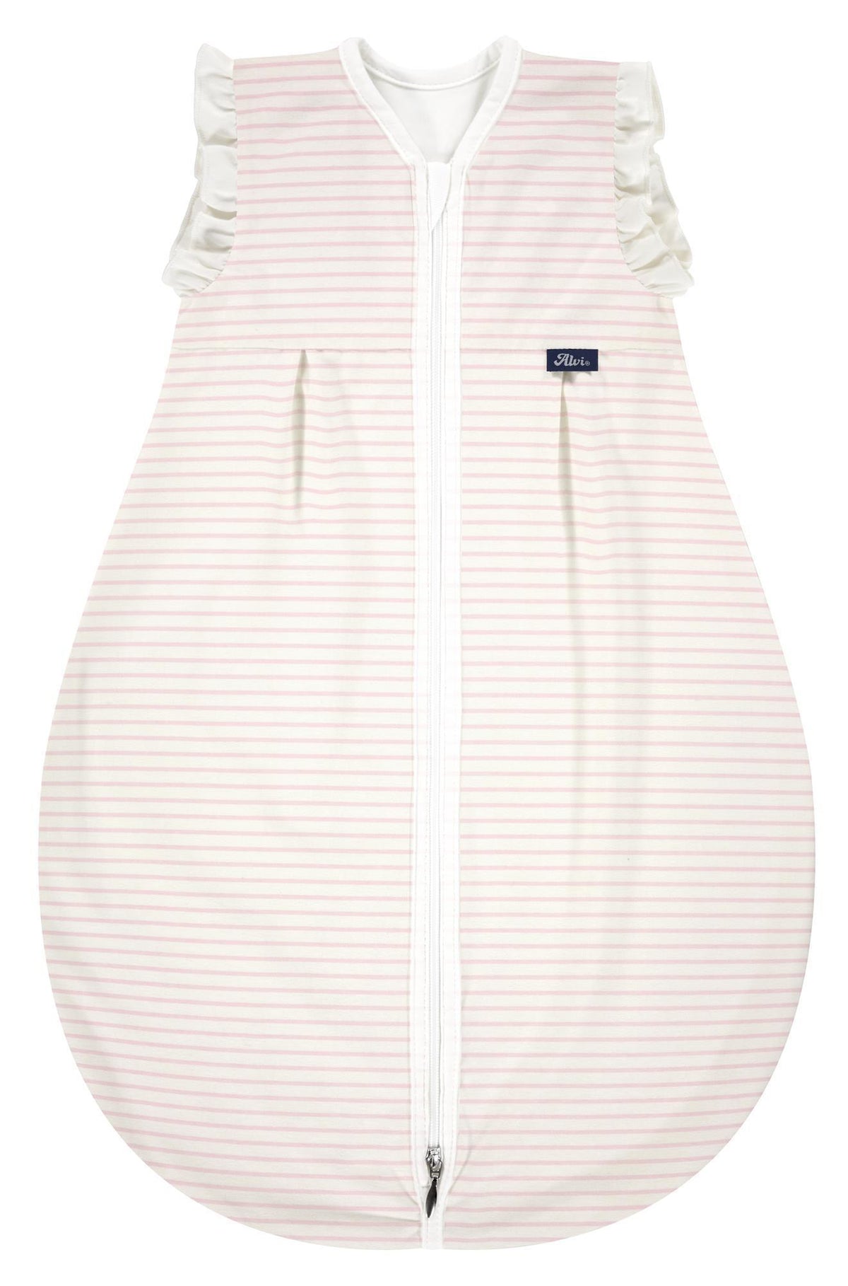 Kugelschlafsack Mäxchen Light  - Ringlets rosé Volant