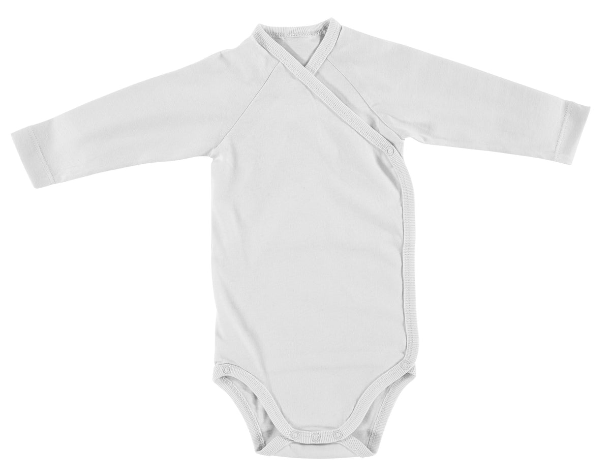 Body langarm 2-er Pack  - Grau/Weiß