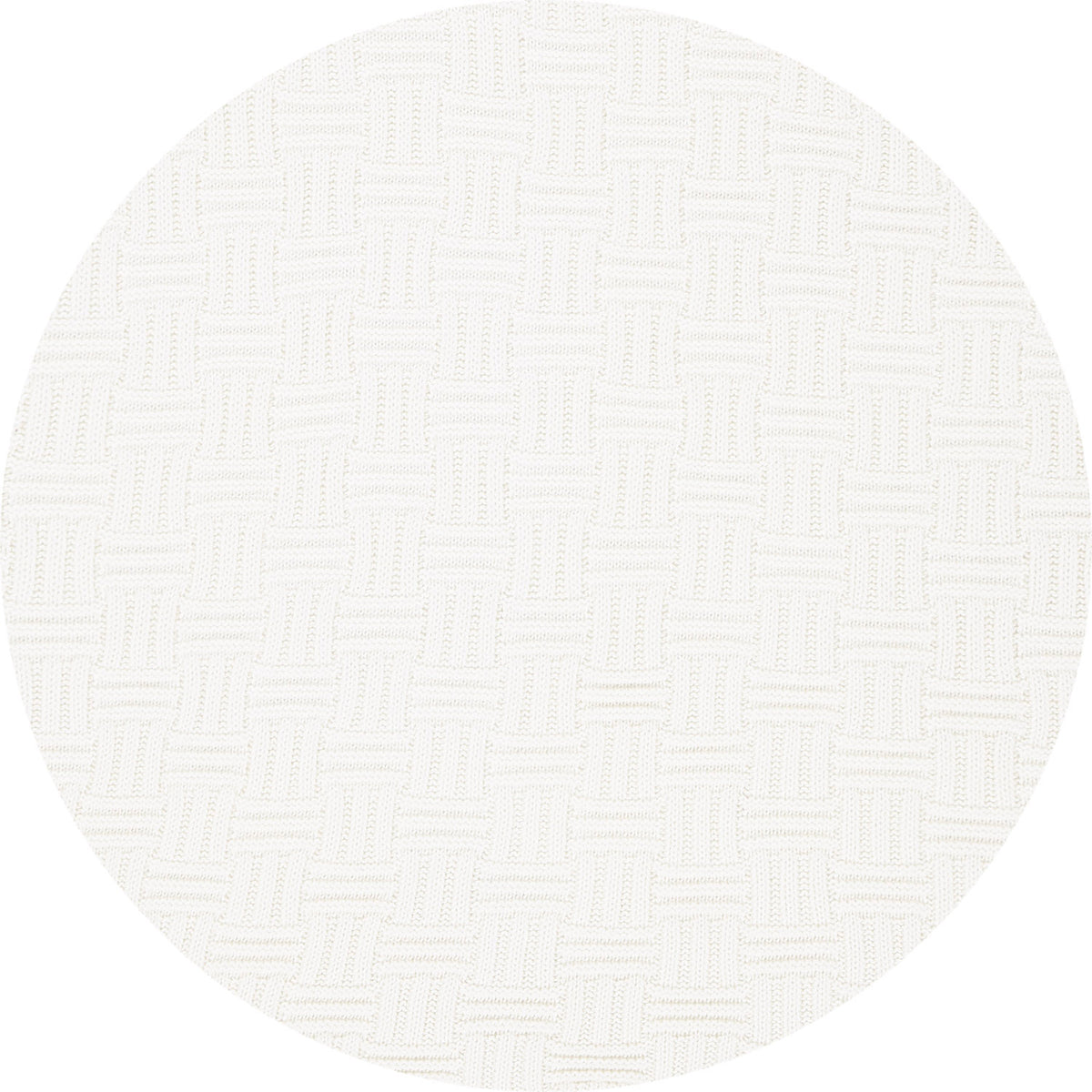 Strickdecken - Karo offwhite