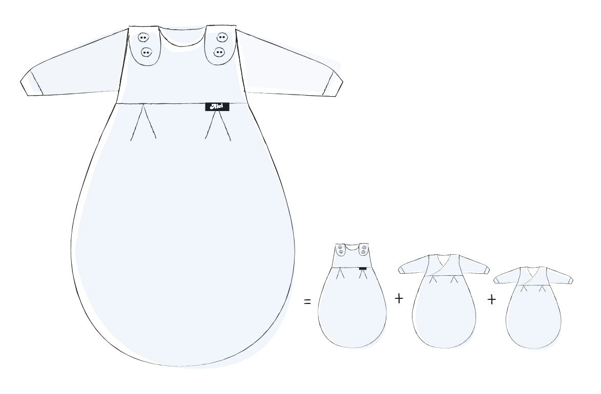 Baby-Mäxchen® 3tlg. Special Fabric Quilt  - rosé