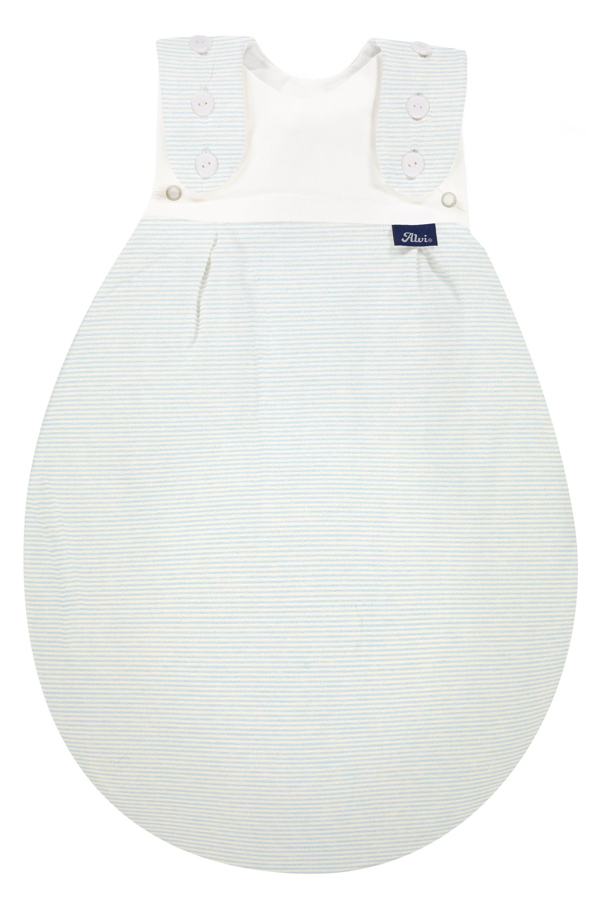 Frühchenschlafsack Außensack (Jersey) - bleu Stripe
