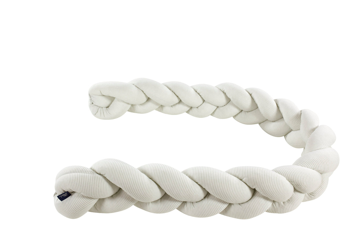 Schlummer-Lounge geflochten (BIO-Baumwolle) - Smoky Stripe