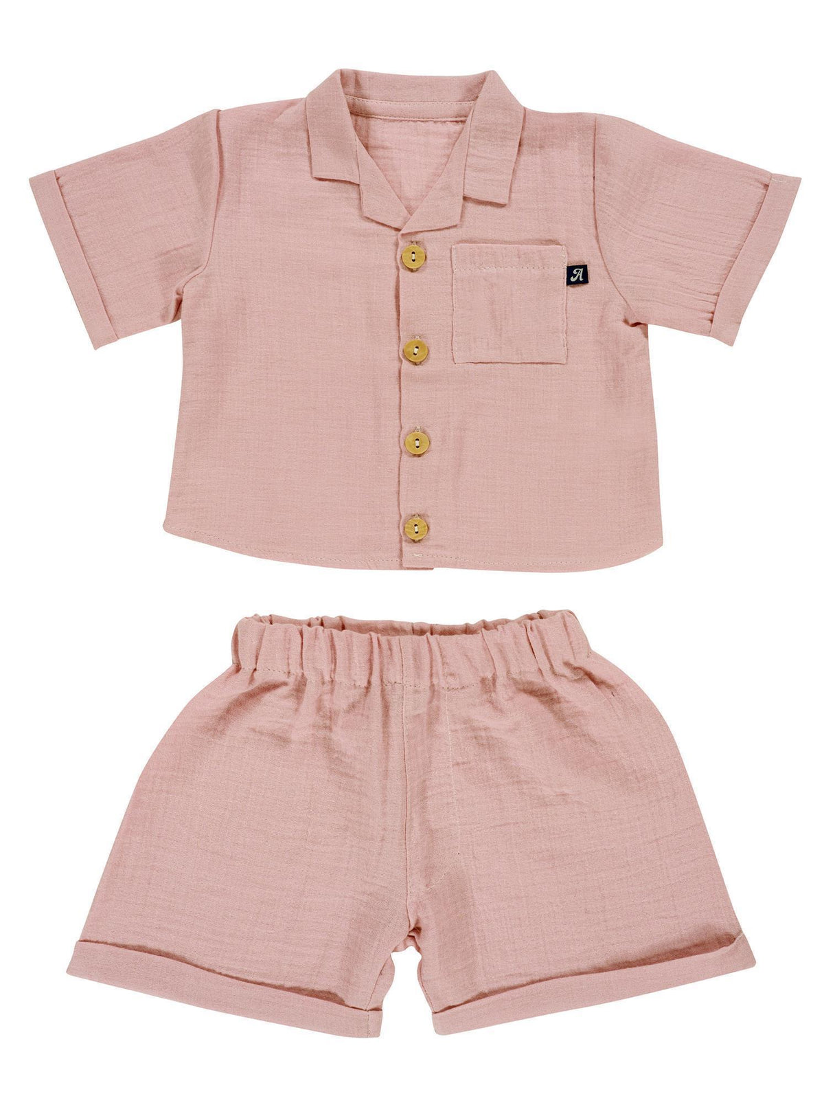Sommer-Set Mull 2-teilig - Rosé
