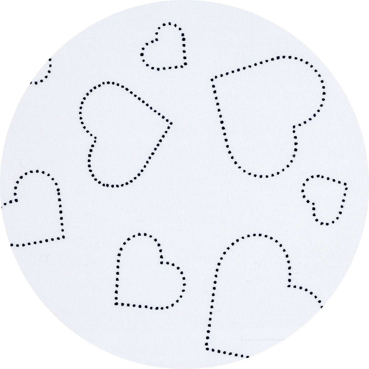 Windeltasche - Hearts white