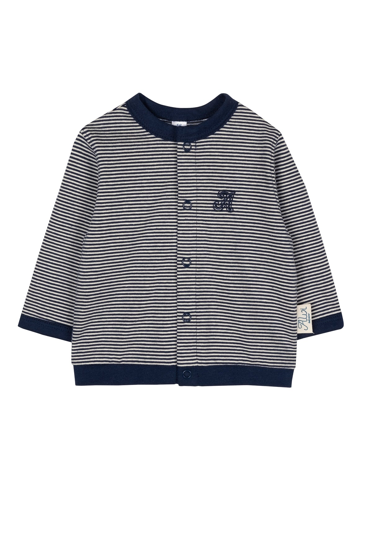 Cardigan - Black-White Stripe