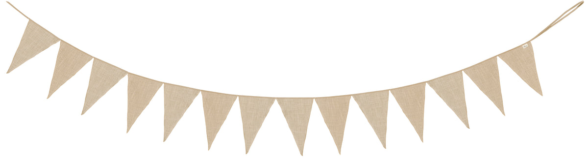 Wimpelgirlande Special Fabric- Slub Muslin