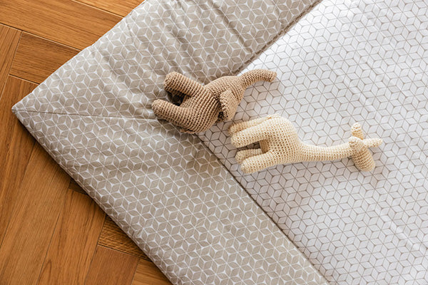 Krabbeldecke - Graphic taupe