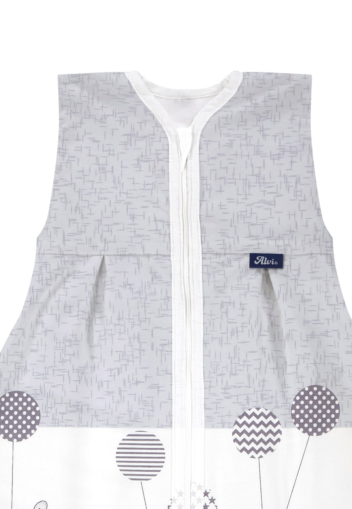 Kugelschlafsack Molton (Sommer) -  Hippo silber